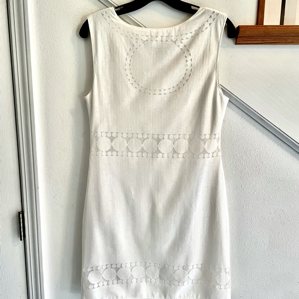 Max studio white dress stretchy nwot -35 % off. - Picture 2 of 7